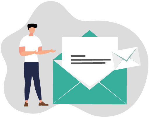 mental health-client-invoice-delivery-illustration mental health billing invoice delivery illustration